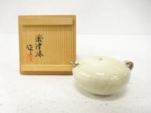 作家物　粉引　水滴